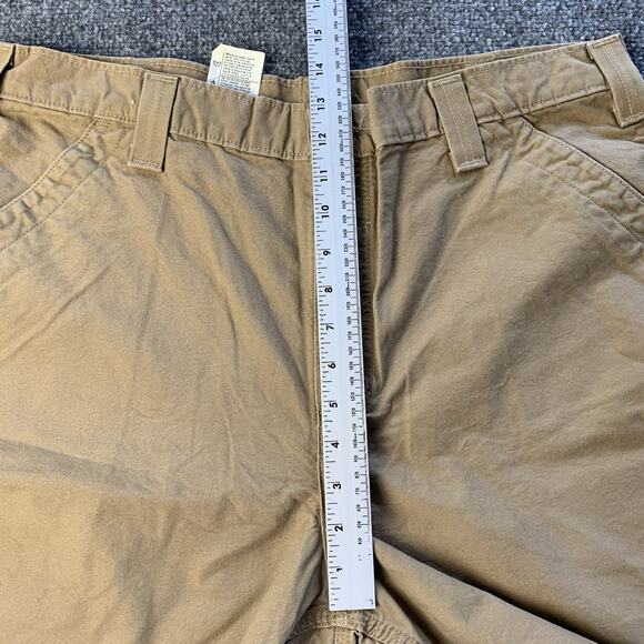 Vintage Carhartt Shorts Mens 38 Brown B147 DKH Utility Carpenter Work Cotton - Picture 9 of 16